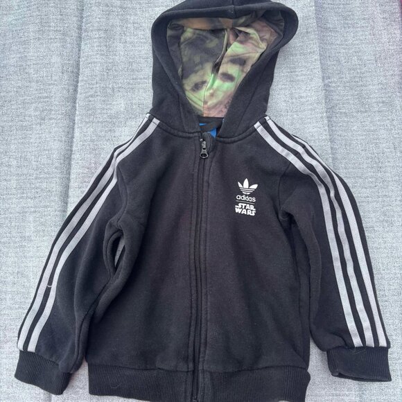 Adidas Starwards Zip up sweater 12/18 months - Picture 1 of 4